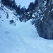 Nach den Eisaufschwüngen könnte man auch abseilen (bei Eis leichter) oder man steigt bis zum Ende der Rinne hoch. 