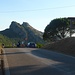 SP32, Passo Carrabile "Le Panche", che collega Rio nell'Elba a Magazzini superando una difficile dorsale.  Volterraio ben visibile.