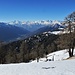 La vista sulla Val Vigezzo con i 4000 vallesani sullo sfondo.