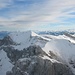 Blick von Seekarlspitze Richtung Rofanspitze, links dahinter der Wilde Kaiser