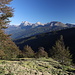 Im Abstieg vom Monte Gorzano - Seitenblick zu Corno Grande, Pizzo d'Intermesoli und Monte Corvo.