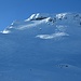 Der einzige wirklich verfahrene Hang auf der Tour: der steile Blüemberg-Gipfelhang