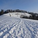 Wanderer- und Schneeschuhläufer-Autobahn im Silberbüel