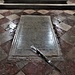 La lapide sulla sepoltura di Jacopo Tintoretto.