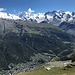 hohe und höchste Viertausender ob Zermatt ...