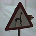 Spezielles Warnschild....