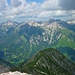 Die schöne Südseite der Allgäuer Alpen über dem Lechtal.