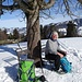 So lässt sich Pause machen: Sitzgelegenheit, Sonne und Schnee
