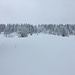 Noch wenige Minuten und es macht zu. Unser Tourende. Vermutlich befindet sich der Mont Racine in Bildmitte.