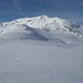 Blick vor Antreten der Abfahrt zur Krimmlalm zum Kreuzjoch, dem höchsten Berg der Kitzbüheler Alpen