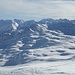 Blick über das Kreuzjoch in die Zillertaler Alpen