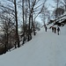 Risalita al Passo di Cuvignone, assai suggestivo in veste nevosa.