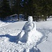 Buddha macht Winterurlaub in der Schweiz