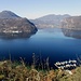 salendo verso il Sasso delle Parole : panorama sul Lago Ceresio