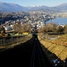 Stazione di Pazzallo : vista su Lugano