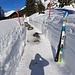 Ca. 1.60m Schnee auf Mettmenalp