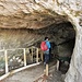 Grotta del Belvedere, appena sotto il rifugio speleologico.