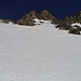 Zuoberst steil zum Skidepot