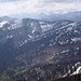 Blick nach Süden auf den Alpenhauptkamm