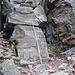 Untere Steilstufe in der Bismarckschlucht, in Aufstiegsrichtung gesehen (I+).