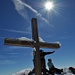 Das Gipfelkreuz auf dem Sustenhorn 3503 m