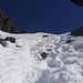 Gipfelanstieg: Erst steil durch Schneerinnen...