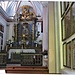 L'interno della Madonna del Callone, i grandi quadri che erano alle pareti sono stati portati nella chiesa parrocchiale di Campertogno per ragioni di sicurezza.