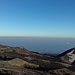 Il versante sud invece è quasi totalmente privo di neve......