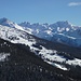 Schöner Blick zur Ahornspitze und anderen Zillertaler Bergen