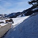 Ab dem Parkplatz hat es bereits genügend Schnee.