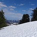 Blick gegen Chli Aubrig. Von dieser Seite mit wenig Schnee!