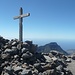 Gipfelkreuz mit Pico Bejenado und Blick hinab nach Puerto Tazacorte