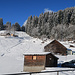 Start war hier in Mädris (Vermol), die Skispuren vom Sonntag sind wieder durch den Neuschnee zugedeckt worden.