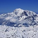 Aussich nach Westen vom Grand Combin de Grefeneire (4314m) zum Mont Blanc (4810,45m) und seinen Trabanten Mont Blanc de Courmayeur / Monte Bianco di Courmayeur (4748m) und Mont Maudit (4465m).