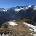Il vasto pascolo dell'Alpe Cama Inferiore