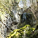 Blick auf einen kleinen Wasserfall
