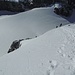 Abstieg vom Gipfelschneefeld