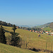Blickrichtung St. Gallen, eine Häuser von St. Gallen bereits sichtbar.