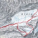 Routenverlauf ab Glärnischhütte<br /><br />Quelle: SchweizMobil