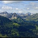 tiefer Blick in die Allgäuer Alpen