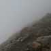 Nebel im Abstieg.