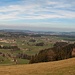 Panoramablick vom Iberger Skihang nach Norden ins hügelige Westallgäu