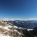 Kleine Laugenspitze, daneben die Sarntaler Berge und rechts die Dolomiten