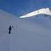 Im Morgen(an)sturm durch den Gletschersteilhang am Hohsandgletscher