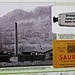 <b>La ciminiera di Spinirolo ricorda la fabbrica, inaugurata nel 1910, la quale, tramite distillazione a secco degli scisti bituminosi, produceva il Saurolo, l’unguento medicinale destinato alle industrie farmaceutiche di Basilea e Milano.</b>