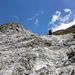 Steiler Aufstieg zum Passo della Focolaccia; geniales, plattiges Gelände