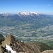 Super Aussicht vom Langspitz aus, Blick ins Tal und rüber zur Alvierkette