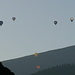 Quite a few hot air balloons over Zinggen (the occasion was the [http://www.ballontagetoggenburg.ch/ Ballontage Toggenburg])