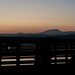 Il Monte Rosa al tramonto dal ponte di Sesto Calende.