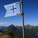 Summit flag on Mittler Goggeien
